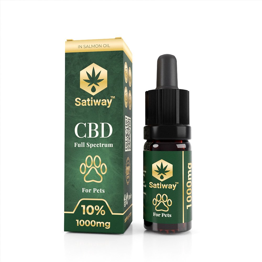 Satiway Full Spectrum PET CBD 10% Lazac Olajban